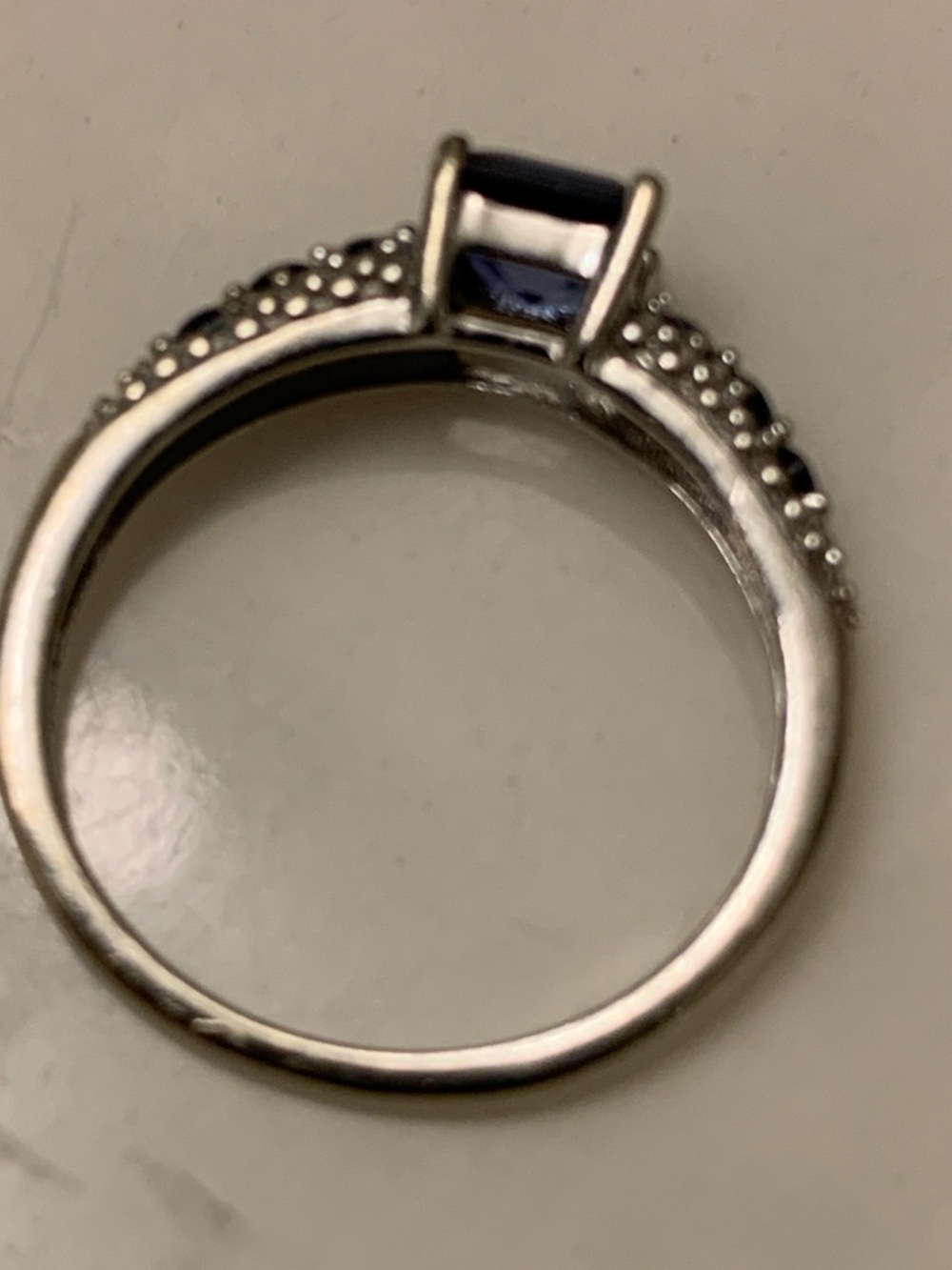 Samuel Aaron Sapphire Ring size 5.5 PRICE DROP – SHIPS TOMORROW - Picture 8 of 9